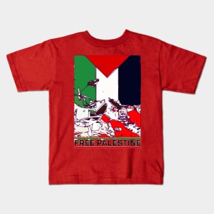 Free Palestine Birds P1 Kids T-Shirt